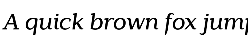 Preview of FONTSPRING DEMO - Lagu Serif Medium Italic font