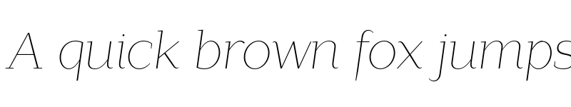 Preview of FONTSPRING DEMO - Lagu Serif Thin Italic font