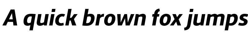 Preview of FONTSPRING DEMO - Lavina Sans PRO Black Italic font