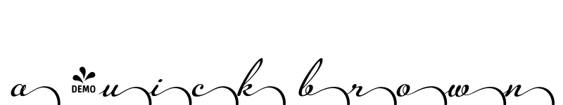 Preview of FONTSPRING DEMO - Legendaria Ends 6 Regular font