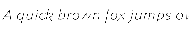 Preview of FONTSPRING DEMO - Legit Sans Thin Italic font