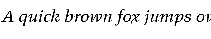 Preview of FONTSPRING DEMO - Legit Serif Italic font