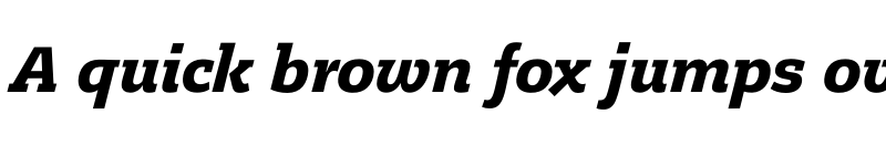 Preview of FONTSPRING DEMO - Legit Slab ExtraBold Italic font