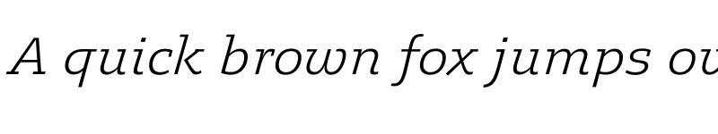 Preview of FONTSPRING DEMO - Legit Slab Light Italic font