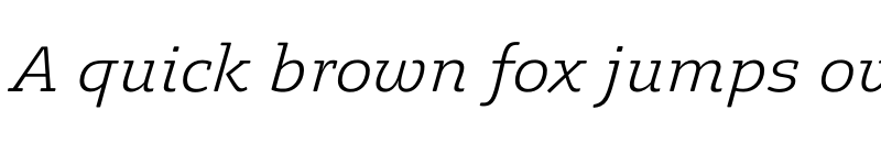 Preview of FONTSPRING DEMO - Legit Slab Soft Light Italic font