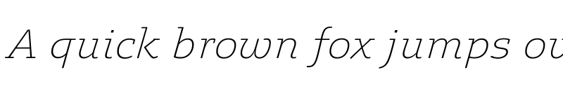 Preview of FONTSPRING DEMO - Legit Slab Soft Thin Italic font