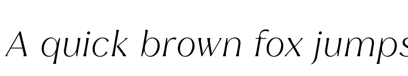 Preview of FONTSPRING DEMO - Leifa Light Italic Regular font