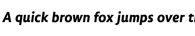 Preview of FONTSPRING DEMO - Lemon Sans Bold Italic Regular font