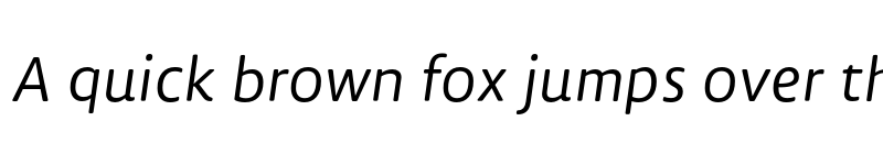 Preview of FONTSPRING DEMO - Lemon Sans Rounded SLight Italic Regular font