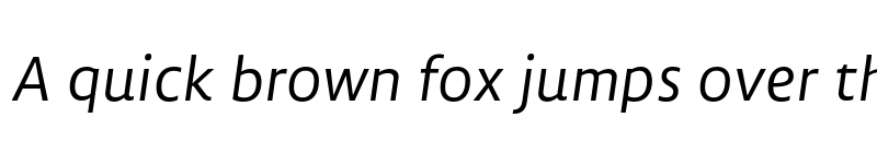 Preview of FONTSPRING DEMO - Lemon Sans SLight Italic Regular font