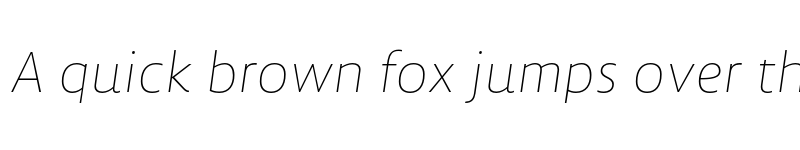 Preview of FONTSPRING DEMO - Lemon Sans Thin Italic Regular font