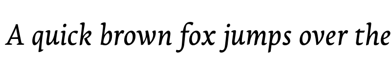 Preview of FONTSPRING DEMO - Lemon Serif Italic font
