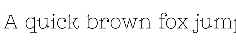Preview of FONTSPRING DEMO - Leto Slab Narrow Thin font