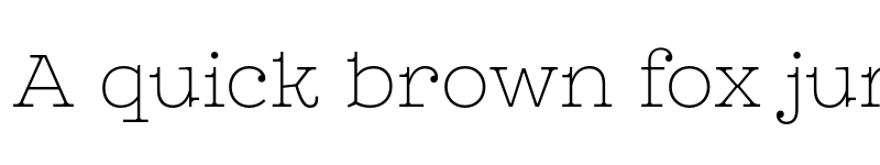 Preview of FONTSPRING DEMO - Leto Slab Thin font