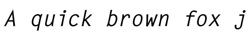 Preview of FONTSPRING DEMO - Letter Gothic FS Bold Italic font