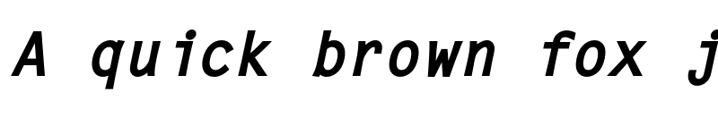 Preview of FONTSPRING DEMO - Letter Gothic FS ExBd Italic font