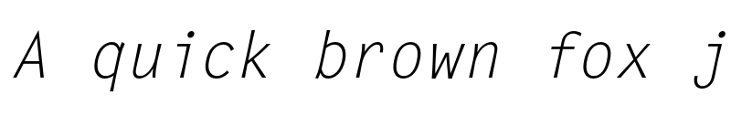 Preview of FONTSPRING DEMO - Letter Gothic FS Italic font