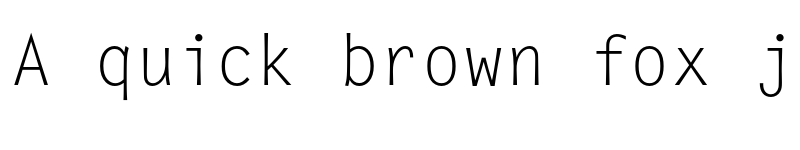 Preview of FONTSPRING DEMO - Letter Gothic FS Regular font