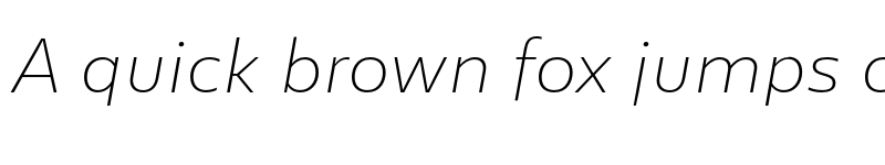 Preview of FONTSPRING DEMO - Lexis Alt Thin Italic Regular font