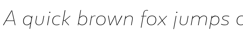 Preview of FONTSPRING DEMO - Lexis Alt XThin Italic Regular font