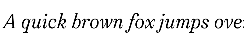 Preview of FONTSPRING DEMO - Leyendo Italic font