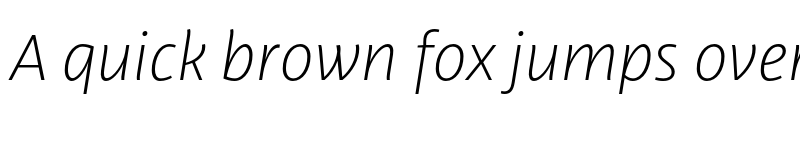 Preview of FONTSPRING DEMO - Libertad Thin Italic font