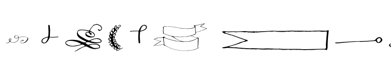 Preview of FONTSPRING DEMO - Lidaxid Ornaments Regular font