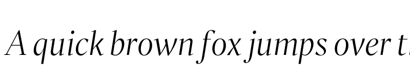 Preview of FONTSPRING DEMO - Liet Display Light Italic font