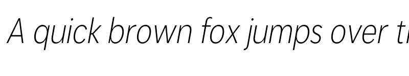 Preview of FONTSPRING DEMO - Light Cn It Italic font