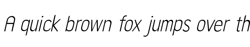 Preview of FONTSPRING DEMO - Light Cond Italic font