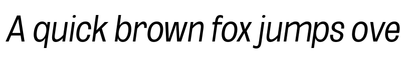 Preview of FONTSPRING DEMO - Light ExtCond Obli Italic font