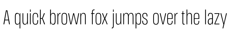 Preview of FONTSPRING DEMO - Light Extra Cn Regular font