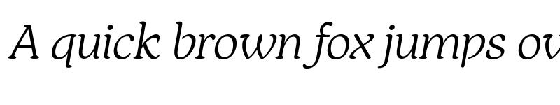 Preview of FONTSPRING DEMO - Light Italic font