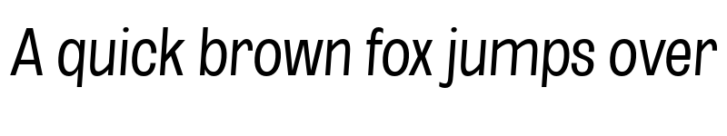 Preview of FONTSPRING DEMO - Light UltCond SeObli Italic font