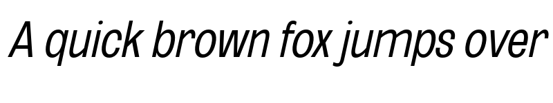 Preview of FONTSPRING DEMO - Light UltCond UtObli Italic font