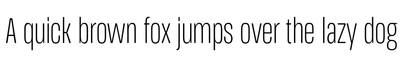 Preview of FONTSPRING DEMO - Light Ultra Cn Regular font