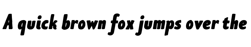 Preview of FONTSPRING DEMO - Limes Sans Black Italic font