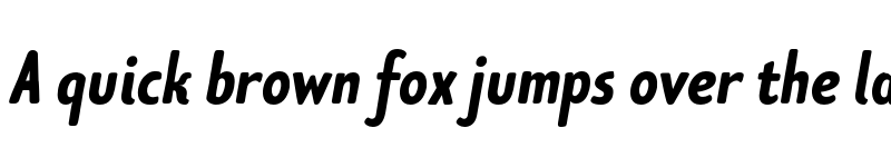 Preview of FONTSPRING DEMO - Limes Sans Bold Italic font