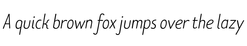 Preview of FONTSPRING DEMO - Limes Sans Thin Bold Italic font