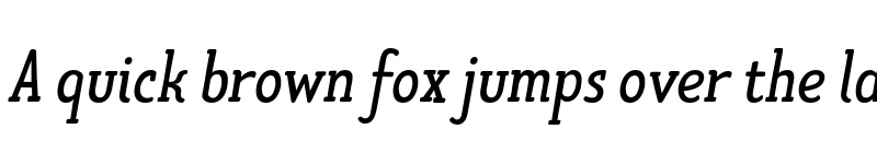 Preview of FONTSPRING DEMO - Limes Slab Italic font