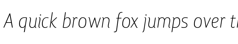 Preview of FONTSPRING DEMO - Lisboa Extra Light Italic font