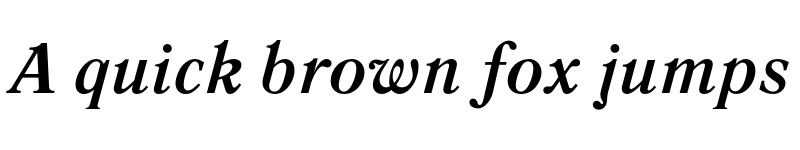 Preview of FONTSPRING DEMO - Literaturnaya Bold Italic font