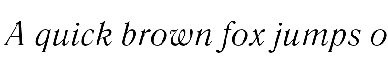 Preview of FONTSPRING DEMO - Literaturnaya Italic font