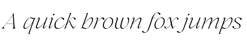 Preview of FONTSPRING DEMO - Lovelace Extralight Italic font