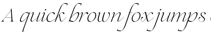 Preview of FONTSPRING DEMO - Lovelace Script Extralight Regular font