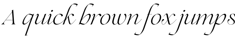 Preview of FONTSPRING DEMO - Lovelace Script Light Regular font