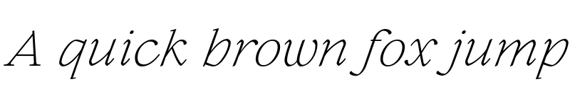 Preview of FONTSPRING DEMO - Lovelace Text Extralight Italic font
