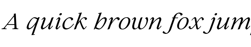 Preview of FONTSPRING DEMO - Lovelace Text Italic font