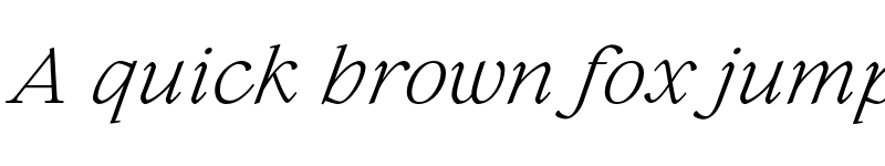 Preview of FONTSPRING DEMO - Lovelace Text Light Italic font