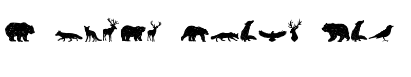 Preview of FONTSPRING DEMO - LS Dingbats Animals Regular font